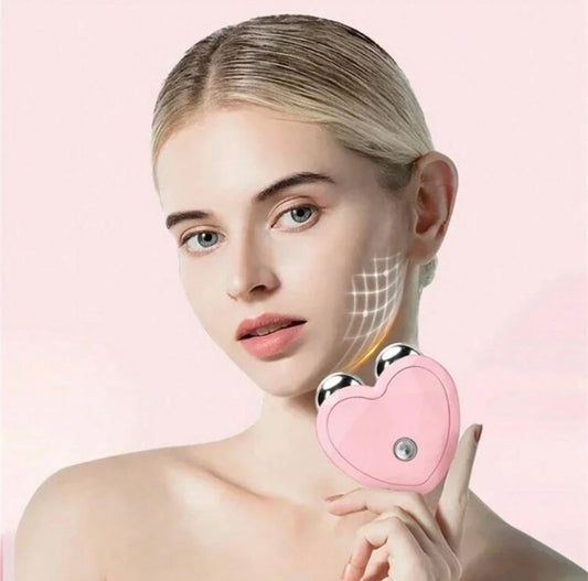 Electric EMS Facial Massager Mini Portable Microcurrent Facial Lifting Massage Roller
